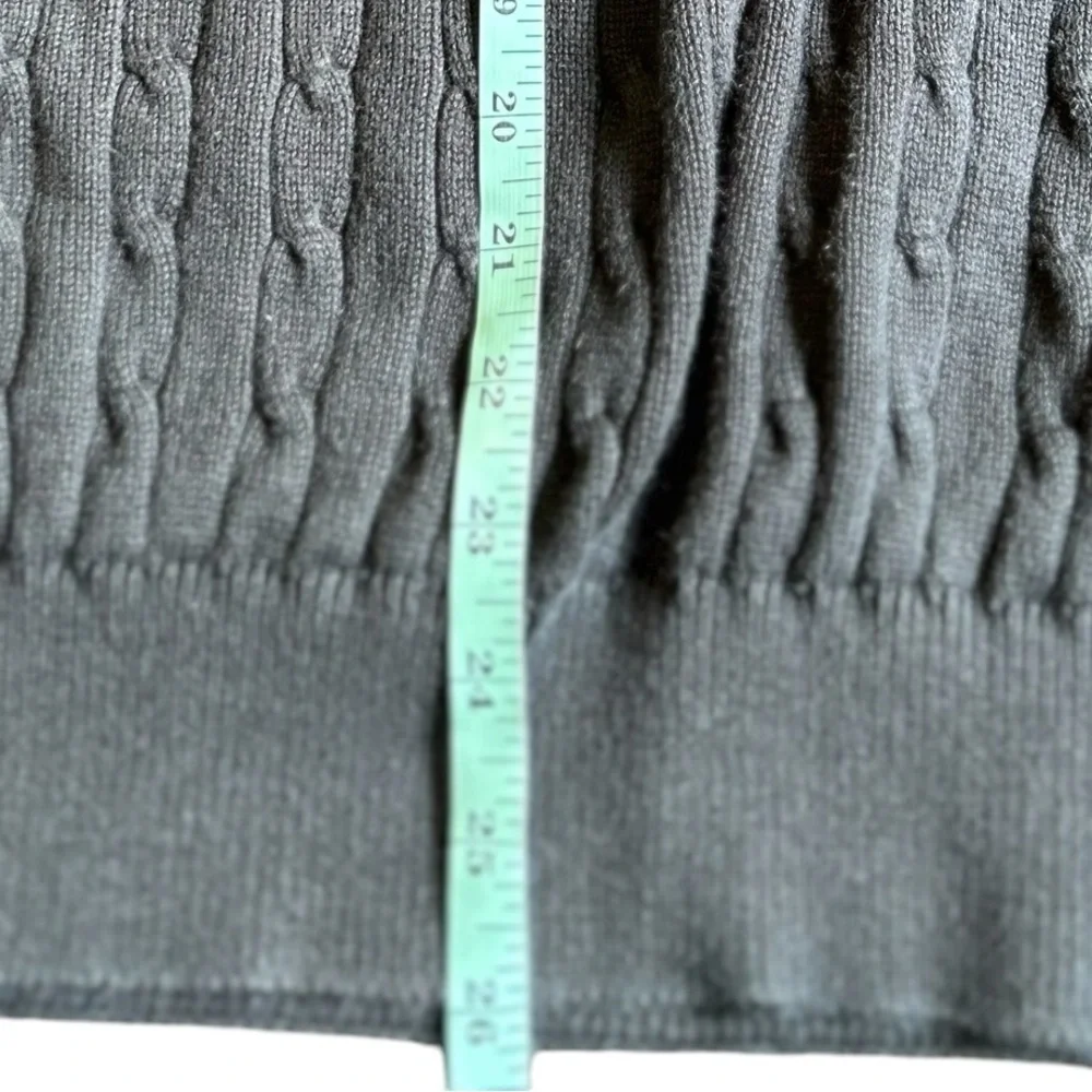 Tommy Hilfiger Men's Green Cable Knit Crew Neck‎ Sweater XL